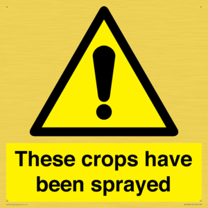 These crops have been sprayed